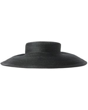 Flapper Wide-Brim Sun Hat - Black