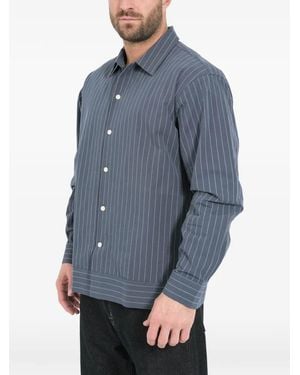 NN07 Striped-pattern shirt - Azul