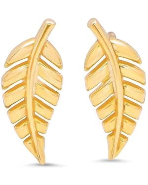 Jennifer Meyer リーフ ピアス 18kイエローゴールド - メタリック