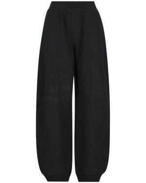 Max Mara Wool And Cashmere Jogging Trousers - Black