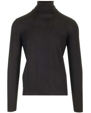 Mauro Ottaviani Ribbed-Trim Roll-Neck Sweater - Black
