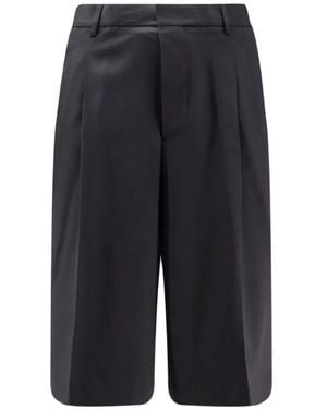 Ami Paris Pleated Shorts - Blue