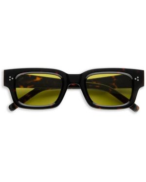 AKILA Syndicate Rectangle-Frame Sunglasses - Green
