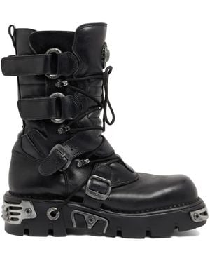 Rabanne Stivali Con Fibbia X New Rock - Nero