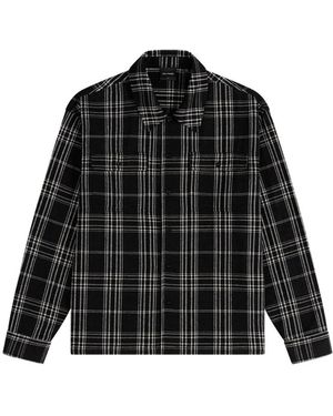 Daily Paper Chenille Check Shirt - Black