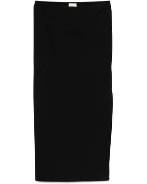 KHAITE Lilth Midi Skirt - Black