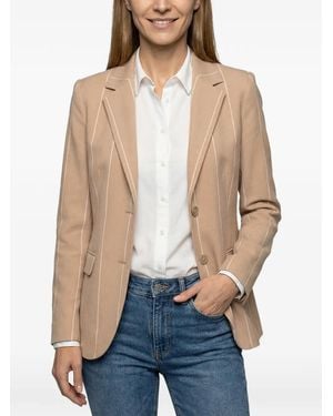 Eleventy Blazer A Rayas Diplomáticas - Neutro