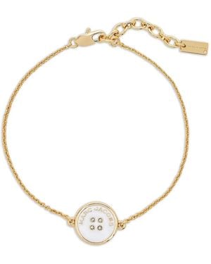 Marc Jacobs The Button Chain Bracelet - White