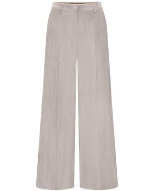 Seductive Shiloh Corduroy-Effect Pants - Gray