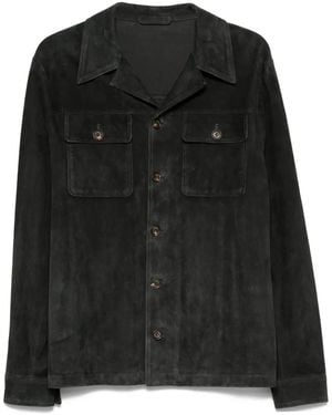 Eleventy Buttoned Flap-Pockets Jacket - Black