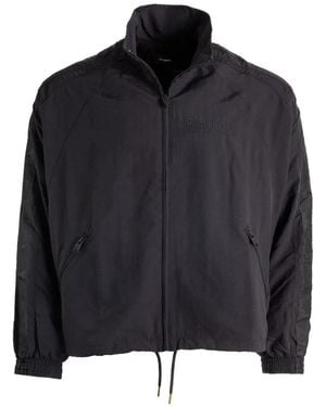 Willy Chavarria Logo-Embroidered Zip-Up Jacket - Black
