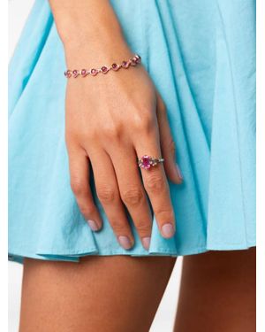 Suzanne Kalan 18K Rose Sapphire And Diamond Ring - Blue