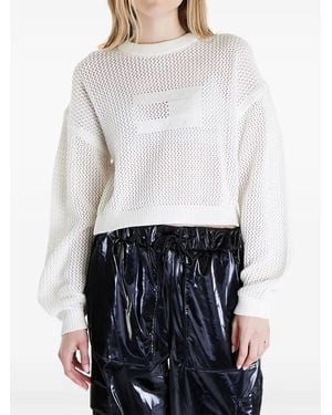 Tommy Hilfiger Open-Knit Jumper - White
