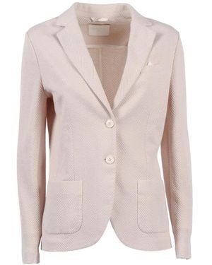 Circolo 1901 Pattern Buttoned Blazer - Pink