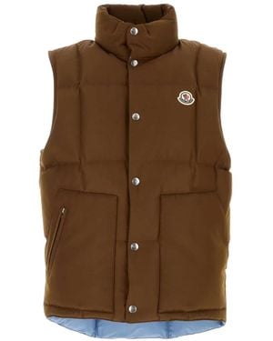 Moncler Brumelune Quilted Down Gilet - Brown