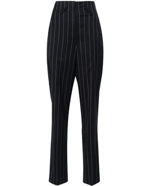IRO Horacia Pinstriped Tapered-Leg Pants - Blue