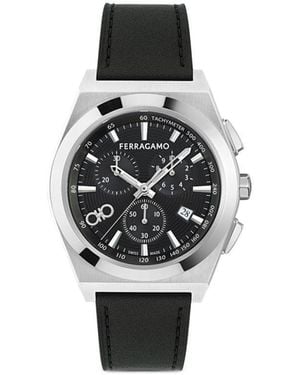 Ferragamo Vega Upper East Chrono 42Mm - White