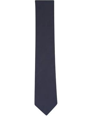 Canali Bouclé Tie - Blue
