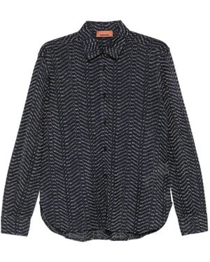 Missoni Langärmeliges Hemd - Blau