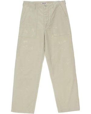 AURALEE Washed Baggy Baker Trousers - White