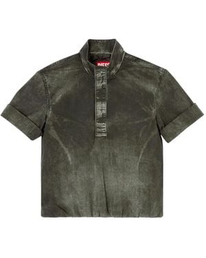 DIESEL Polo À Manches Courtes Effet Jean - Vert
