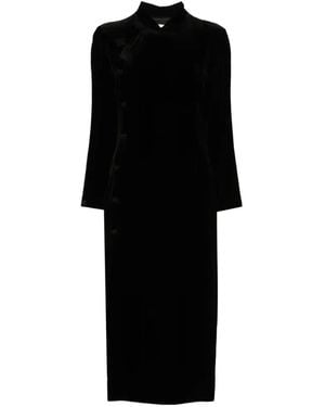 Rohe Velvet Pankou Closure Dress - Black