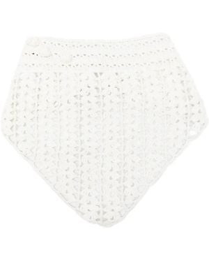 Magda Butrym Crochet Scarf - White