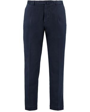 THE (Alphabet) Pleated Cotton Pants - Blue
