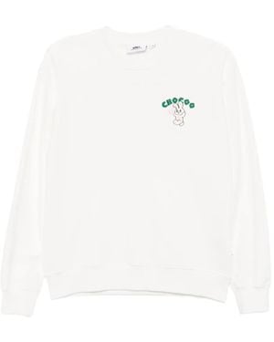 Chocoolate Logo-Embroidered Sweatshirt - White