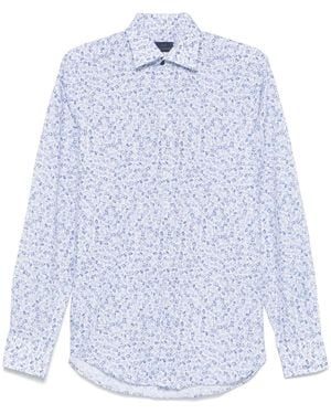 Paul & Shark Floral-Print Shirt - Blue