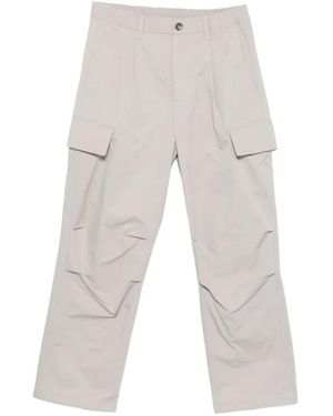 Herno Elasticated-Waist Cargo Trousers - White