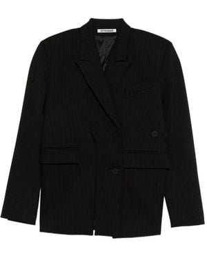 OTTOLINGER Pinstripe-Pattern Blazer - Black