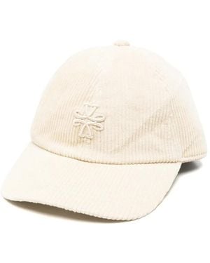 Jacob Cohen Logo-Embroidered Corduroy Baseball Cap - Natural