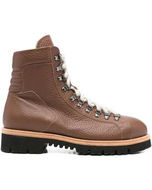 Eleventy Leather Boots - Brown