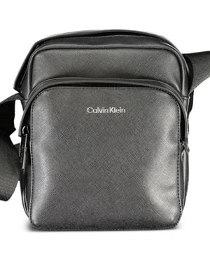 Calvin Klein Reporter Logo Shoulder Bag - Black
