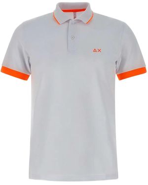 Sun 68 Cotton Polo Shirt - Grey
