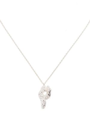 Loveness Lee P Alphabet Necklace - White