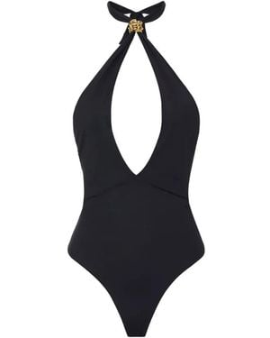 Elisabetta Franchi Halterneck Swimsuit - Blue