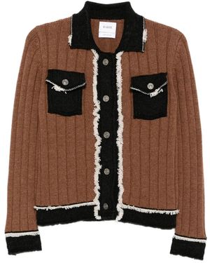 Barrie Knitted Jacket - Brown