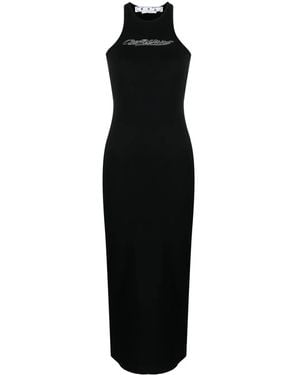 Off-White c/o Virgil Abloh Baseball Rowing Midi Dress - Black