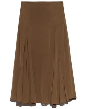 Bimba Y Lola A-Line Skirt - Brown