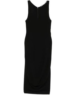 Jacquemus Scoop-Neck Sleeveless Midi Dress - Black