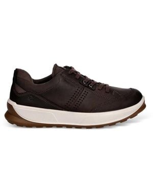 Ecco Perforierte Sneakers - Weiß