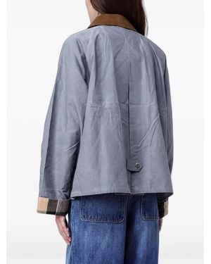 Barbour Catlin Jacke Mit Cordkragen - Blau