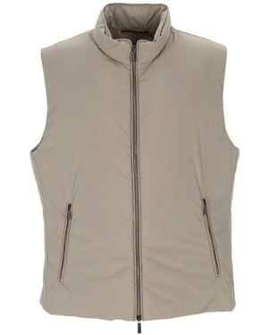 Moorer High-Neck Gilet - Gray