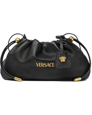 Versace Clutch Con Coulisse Piccola - Nero