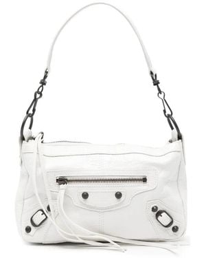 Balenciaga Bandolera De Piel - Blanco
