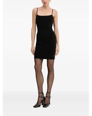 MICHAEL Michael Kors Spaghetti-Strap Logo Dress - Black
