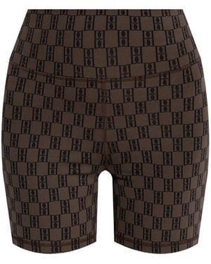 By Malene Birger Culotte de ciclismo Siola con estampado del monograma - Gris