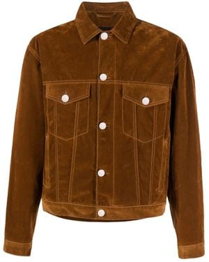 Etro Logo-Embroidered Cotton Jacket - Brown